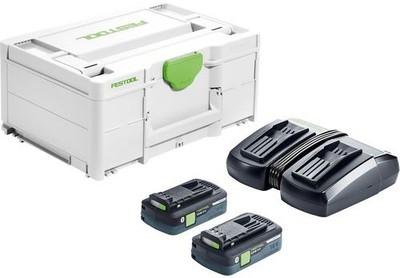 Festool Energie-Set 18V   2x4,0Ah Akku + TCL 6 DUO Ladegerät im Systainer