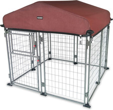 My Pet Companion Dog Kennel with Roof Cover 4.5   - Weather Resistant / Covered