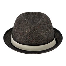 , Wide Brim Fedora Fashion Hat, Grey, Medium/Large