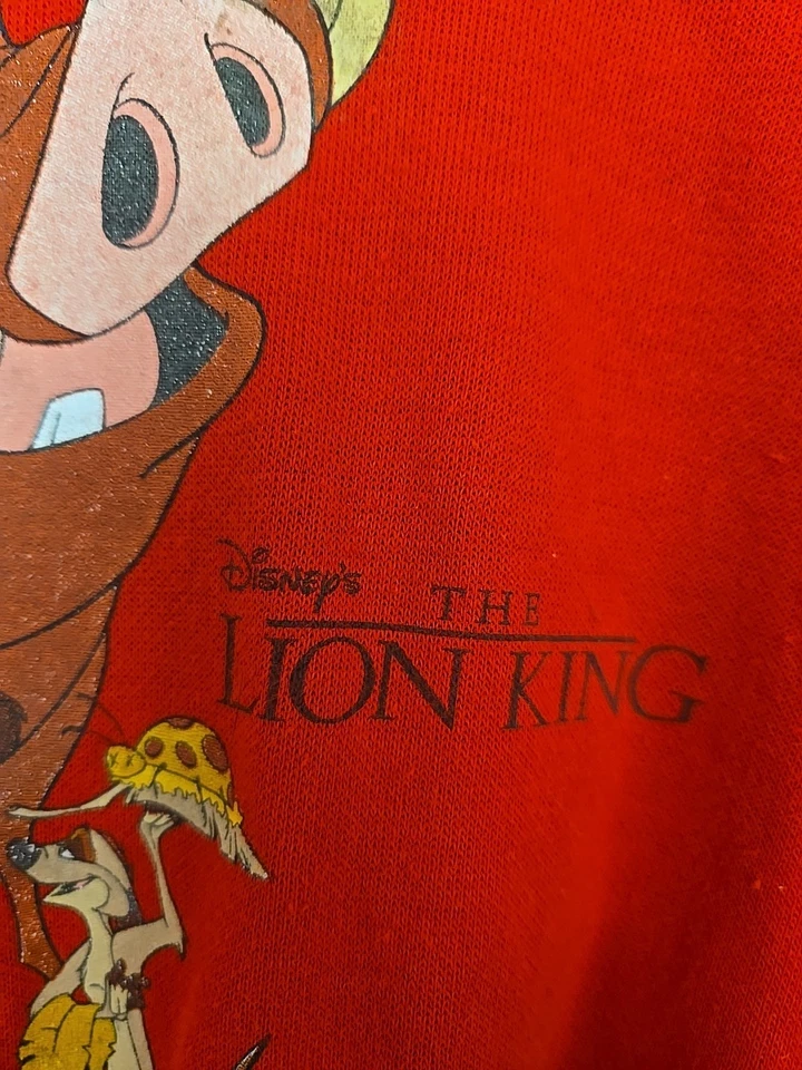 Vtg 90s Lion King Simba Kids Sweatshirt Disney USA Movie Logo 4T Toddler - Image 3 of 4