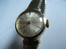 Dugena Vintage Damen Armbanduhr 585 Gold Handaufzug