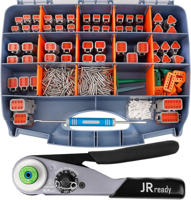 ST6359 Deutsch Connector Kit, 2 3 4 6 8 12 Pin DT Connectors, Size 16 Solid Cont