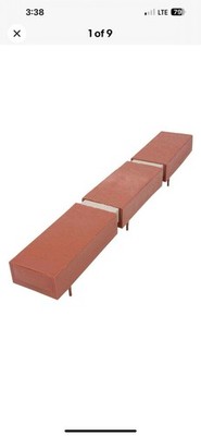 50 Ft. Decorative Plastic Brick Edging Includes 70 plastic bricks, 68 connectors