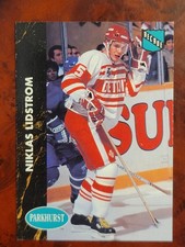 1991-92 Parkhurst FRENCH RARE Nicklas Niklas Lidstrom Rookie #37 Detroit Wings 