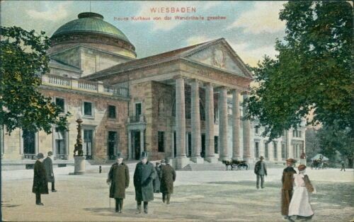 Ansichtskarte Wiesbaden Neues Kurhaus von der Wandelhalle um 1910 (Nr.9752)