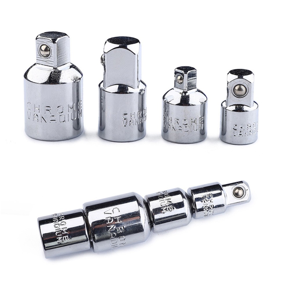 4 Pcs Ratcheting Wrench Adapters Reducer Set Impact Driver Socket
