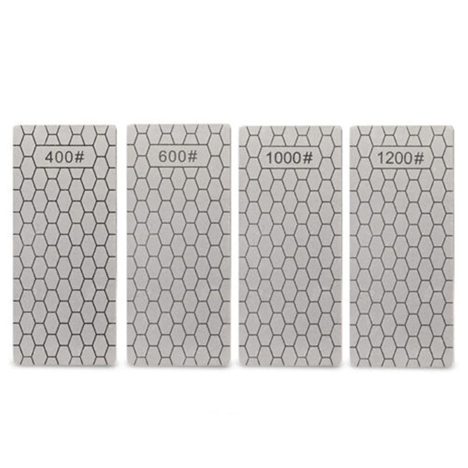 4Pcs/Set 400 600 1000 1200 Grit Honeycomb Diamond Knife Sharpener Accessories