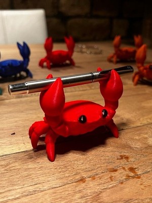 Crab Shaped Pen & Eyeglasses Holder Stand Desktop Organizer, Assorted Colors