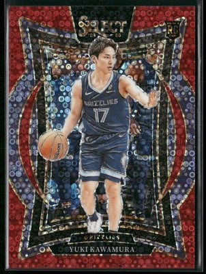 2024-25 Panini Select #76 Yuki Kawamura Red Disco Prizm #/49