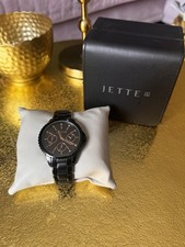 Jette Joop Damen Armbanduhr schwarz