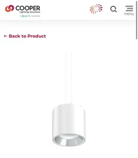 COOPER LERS6C15D010P Portfolio 6” Shallow Cylinder General Illumination LED