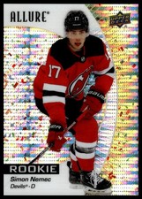 2023-24 Upper Deck Allure #123 Simon Nemec Gold Glitter Bomb #/199