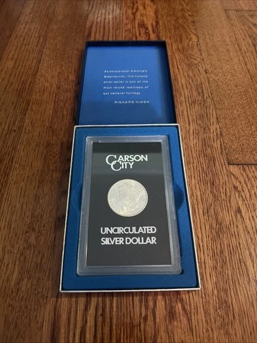 1883-CC CARSON CITY UNCIRCULATED MORGAN SILVER DOLLAR W/ COA