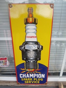 Champion Spark Plug Sign Vintage | eBay