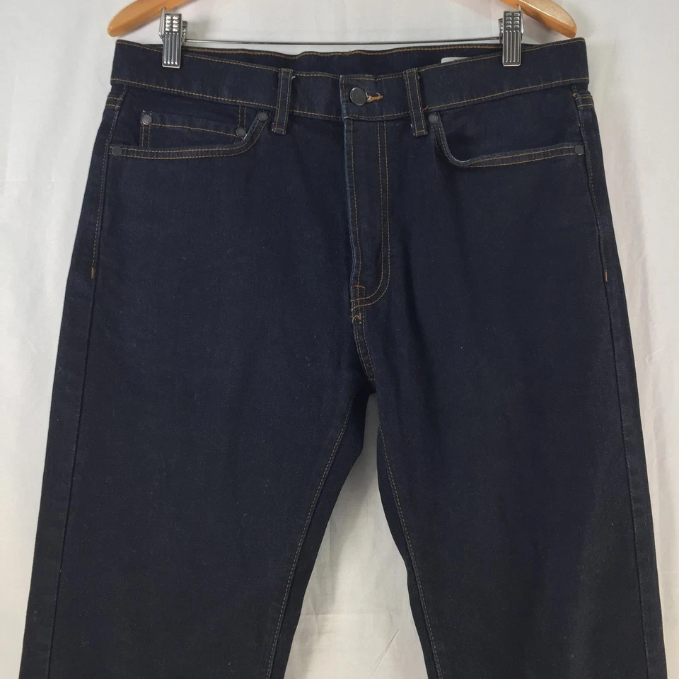 Marks And Spencer Jeans Mens 34 X 33 Blue Tapered Stretch Denim Autumn 138893 - Image 2 of 4