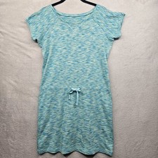 Columbia Midi Dress Womens S Green Tie Front Camp Nature Granola Girl Hiking