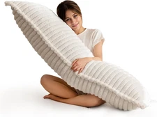Memory Foam Body Pillow, Thickened Large Long Bed Pillow for Adults, Full Body P