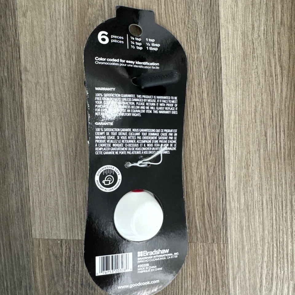 GOOD COOK TOUCH 6 PIECE MEASURING SPOONS SET, WHITE  - Image 3 of 4