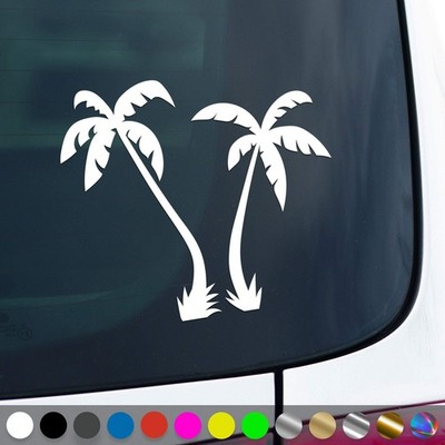 Travel Sticker Island Camping Beach Holiday Palm Trees Sticker Car Gift Idea