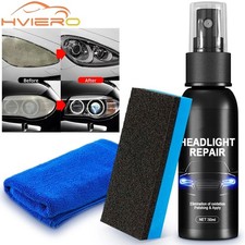 Headlight Repair Fluid Lens Polish Scratch Remover Restoration Spray