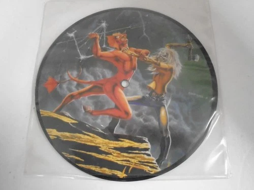 Iron Maiden 7" Single Picture Disc Run To The Hills/Total Eclipse c. 1982