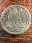 1848-P Seated Liberty Quarter 25C Great Coin! Semi-Key Date! SHIPS FREE!