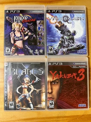 Sony PlayStation PS3 Game Bundle (Lollipop, Vanquish, Yakuza 3, X Blades)