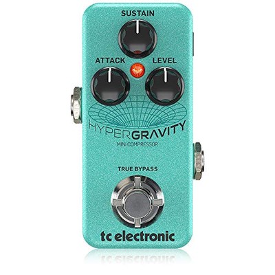 TC Electronic HyperGravity Mini Compressor Guitar Effect Pedal for