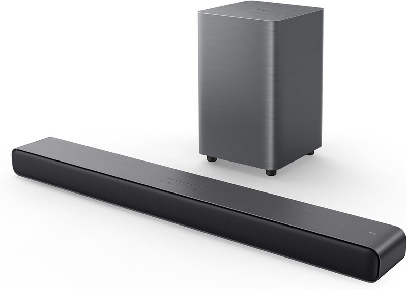 TCL 2.1 Ch S-Class Soundbar w/ Wireless Subwoofer Dolby Atmos Black S55H