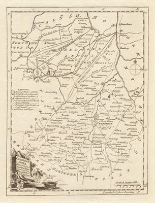 Cambridge Shire drawn from the best Surveys  Cambridgeshire. KITCHIN 1763 map