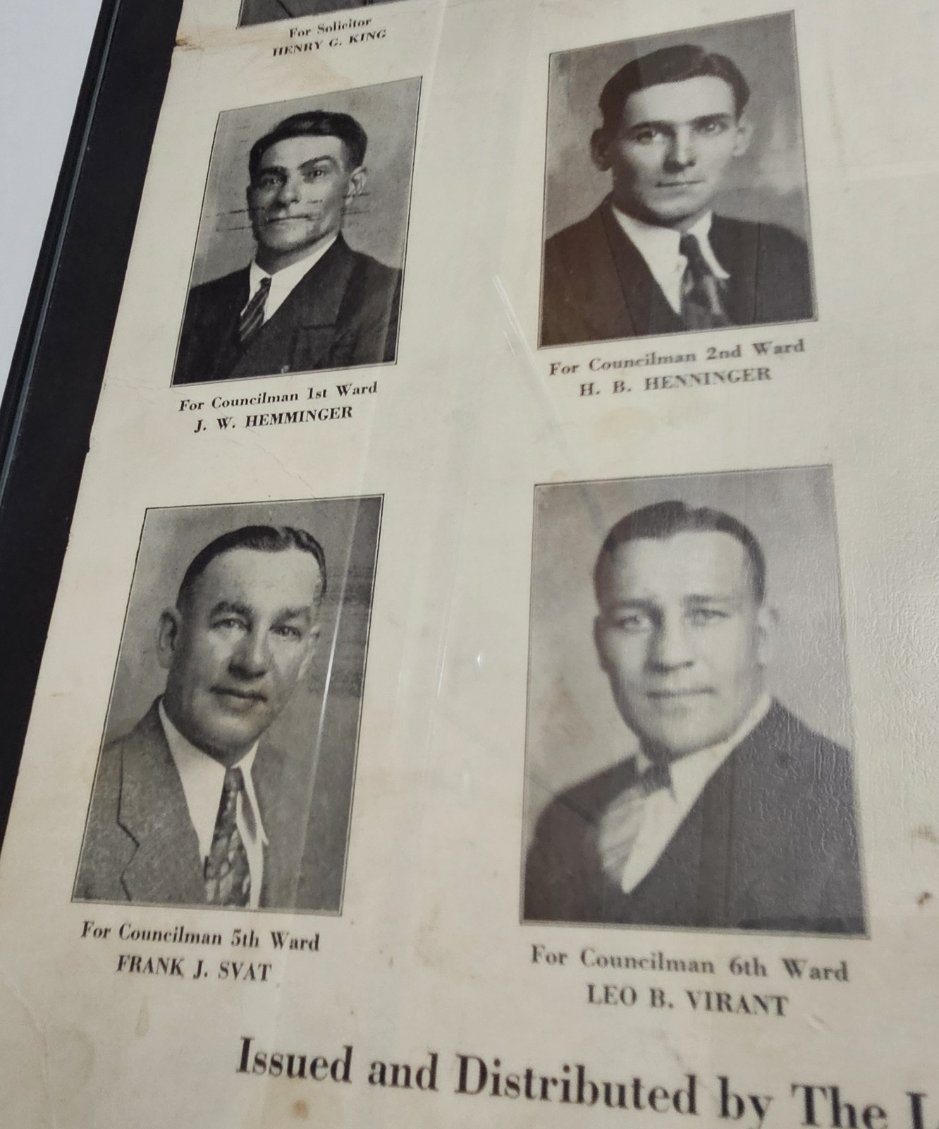 1929 Democratic Political Poster Lorain Ohio Vote Democrat 