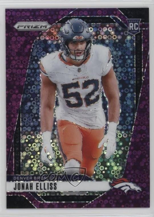 2024 Panini Prizm Rookies No Huddle Purple 47/49 Jonah Elliss #356 Rookie RC 1o2