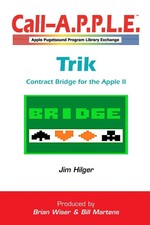 Trik 1.0 Contract Bridge for the Apple II Jim Hilger Taschenbuch Englisch 2022