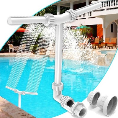 Poolspritze Wasserbrunnen mit duale Sprayfunktion, beleuchtet, verstellbar, K...