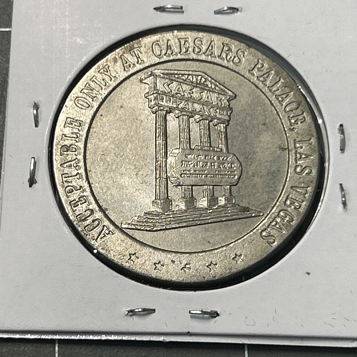 1969 Caesars Palace $1 Dollar Gaming Token Casino Poker Chip Las