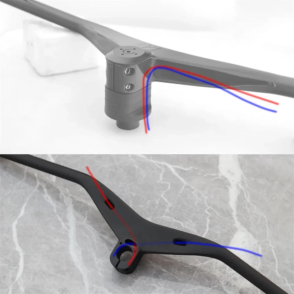 MTB Carbon Internal Cable Integrated Handlebar MTB XC Marathon 65/85/105* 780mm - Image 4 of 4