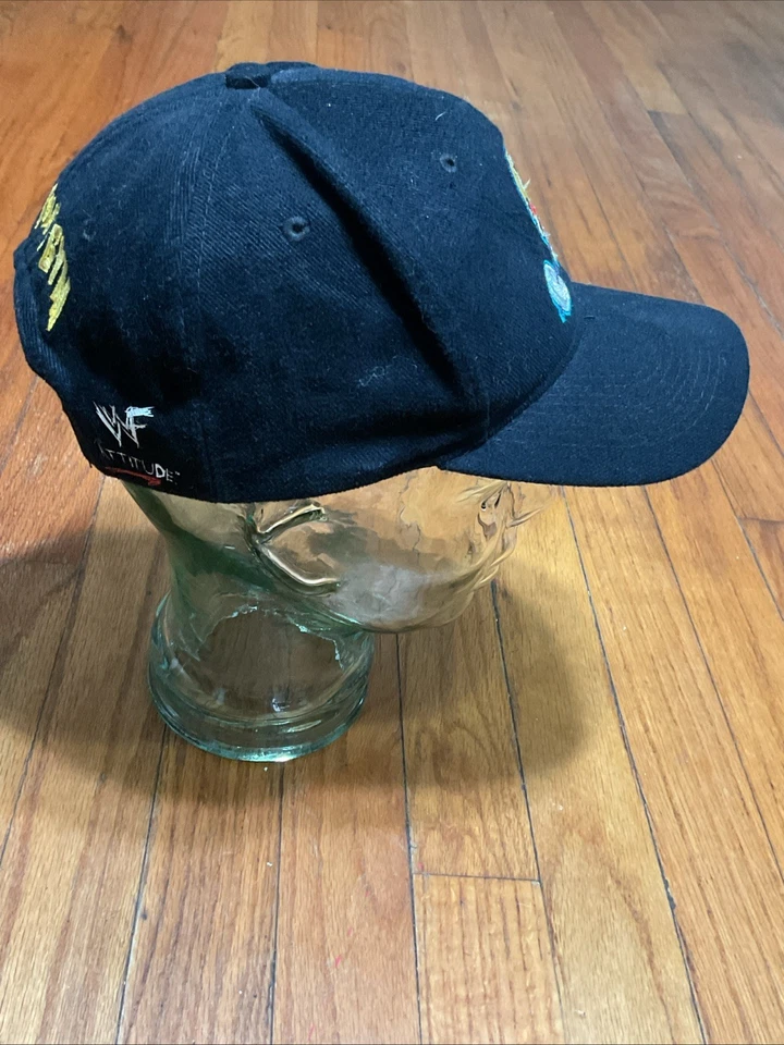 vintage 90s wwf stone cold steve austin wrestling snapback hat - Image 3 of 4