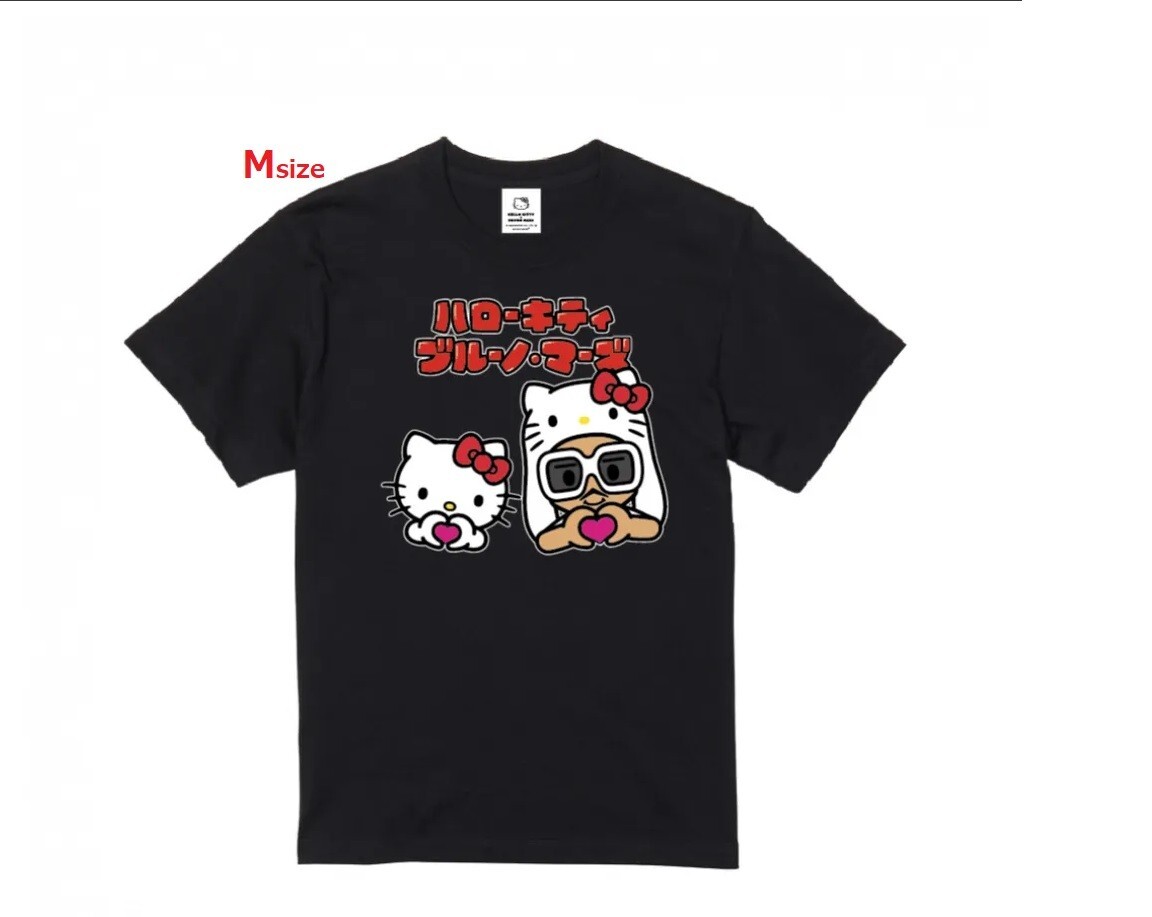 M Size BRUNO MARS x HELLO KITTY T-Shirt 2Nd Edition Japan limited