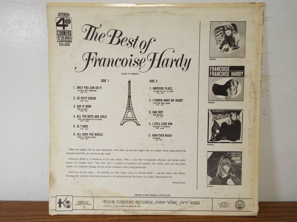 THE BEST OF FRANCOISE HARDY 1968 LP VINYL ALBUM | eBay