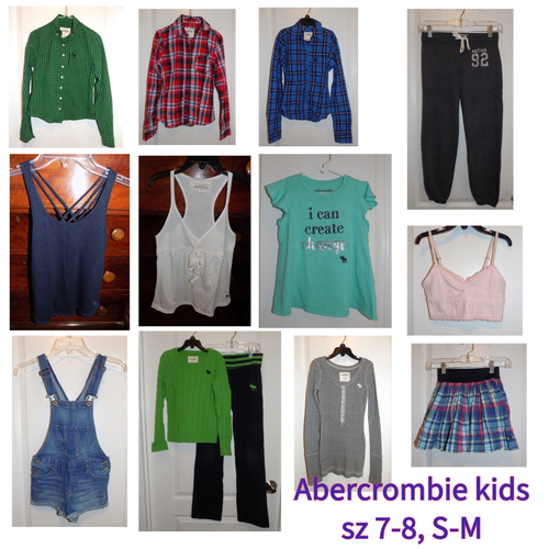 ABERCROMBIE KIDS Girls Khaki Pants Slight Bootcut Flare Sz 8 Stretch - Picture 6 of 9