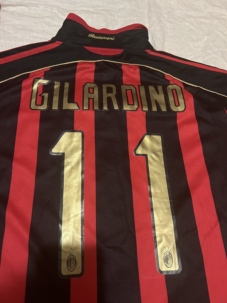 Alberto Gilardino Adidas AC Milan 1899 Bwin Long Sleeve Jersey
