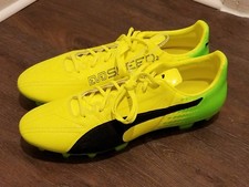 PUMA EVOSPEED 17.2 LTH LEATHER SOCCER CLEATS FG 10401601 MENS SZ 13 YELLOW