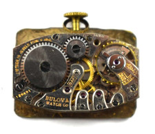 Vintage Bulova Manual Wind 15J 6AF Wrist Watch Movement lot.wm