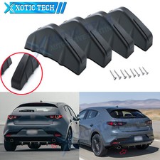 Kit difusor divisor de parachoques trasero aleta de tiburón negro JDM para Mazda 3 6 MX-5 Miata