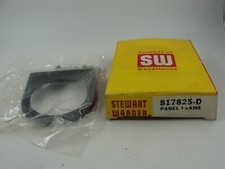 Nos Stewart Warner Black Texture Single Gauge Panel 2 116 817825 D.