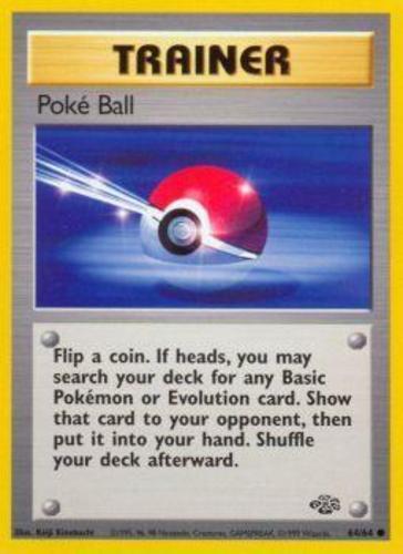 Pokemon - Poke Ball - 64/64 - Common - Unlimited Edition - Jungle - NM