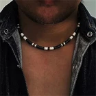 Summer Beach Bohemia Surfer Necklace For Men Simple Geometric Ethnic Choker