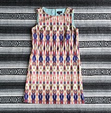 Tahari Arthur Levine Sz 8 Knee Length Sleeveless A-Line Dress Multicolor