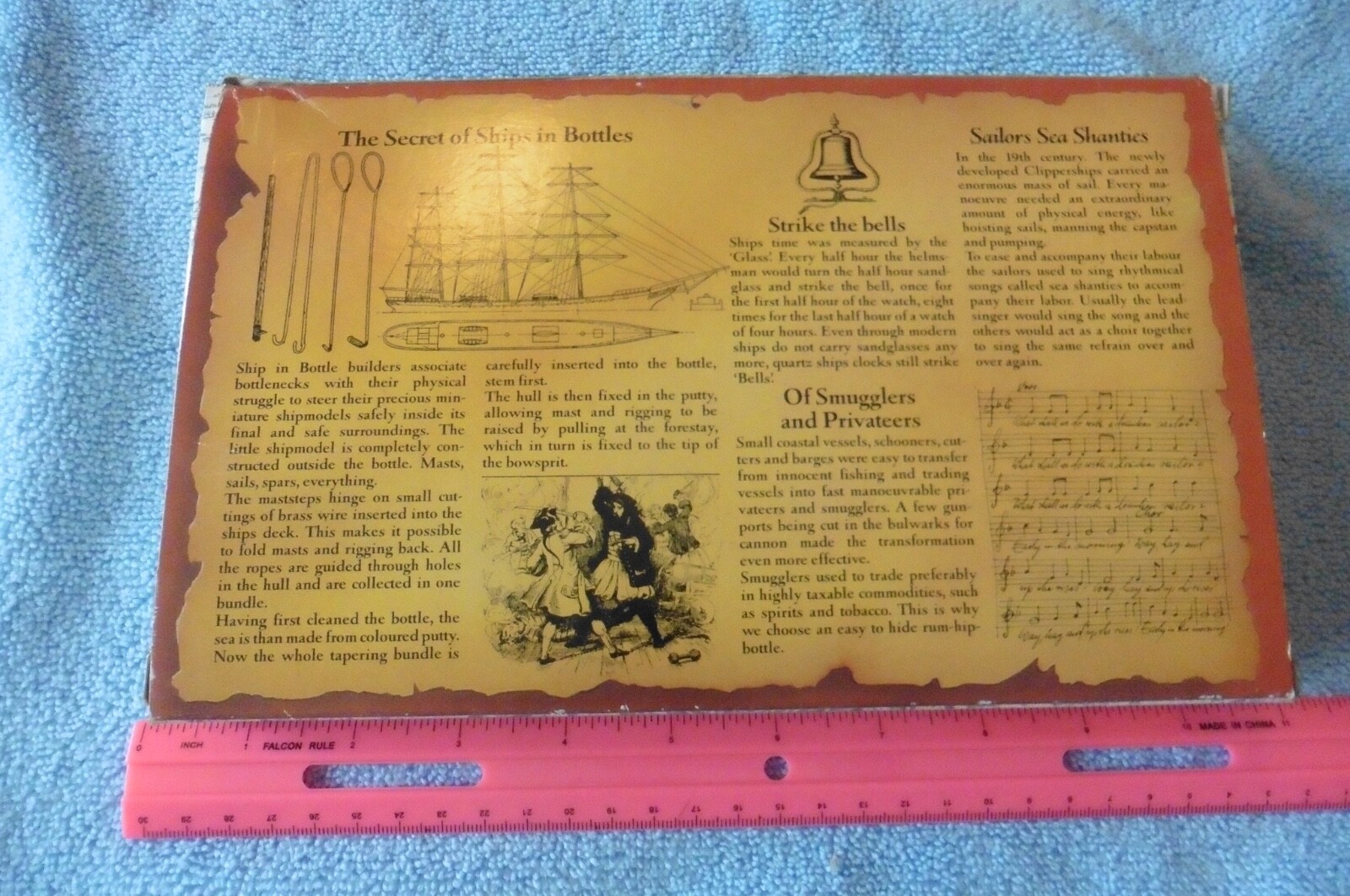 Vintage Authentic Models Ship in a Bottle Passage Through a bottleneck