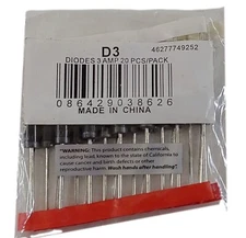 Install Bay D3 Diode 3 Ampere - Bag of 20 3 Amps